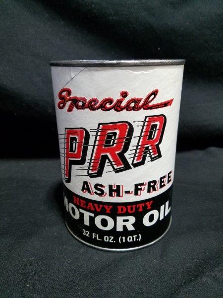 Special PRR Ash-Free Quart Empty Composite Motor Oil Can