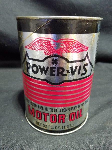 Power-Vis Quart Empty Composite Motor Oil Can