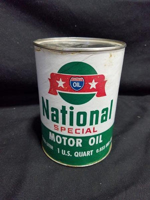 Interstate Oil National Special Quart Full Composite Motor Oil Can