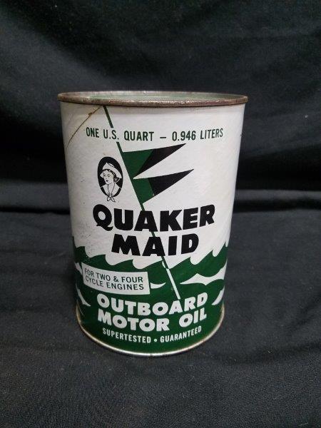 Quaker Maid Outboard Motor Oil Can