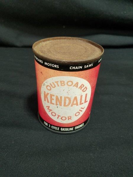 Kendall Outboard Motor Oil Can