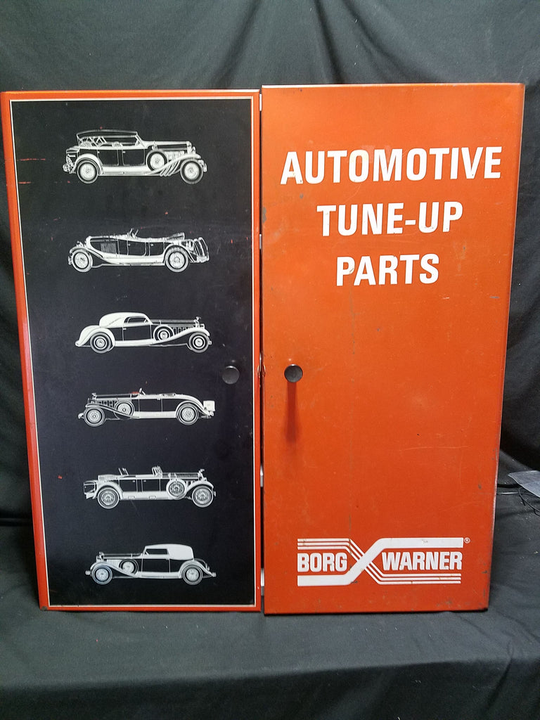 Borg Warner Automotive Tune-Up Parts Cabinet w/ Graphics 31" x 28" x 12"