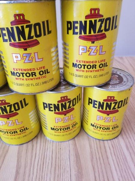 Pennzoil PZL Z-7 Quart NOS Motor Oil Can