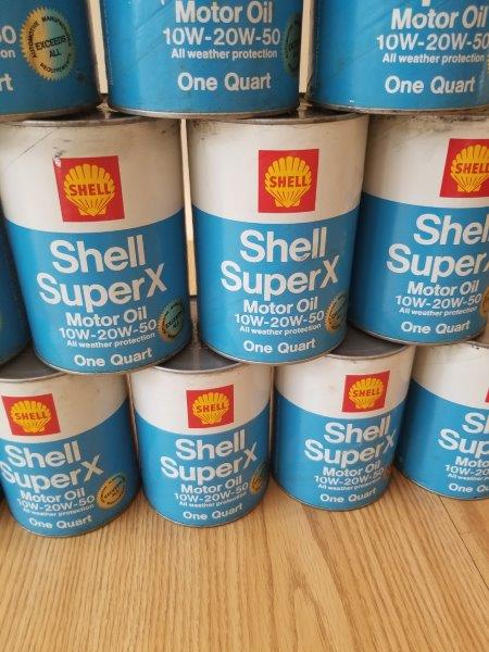 Shell Super X NOS Quart Motor Oil Can