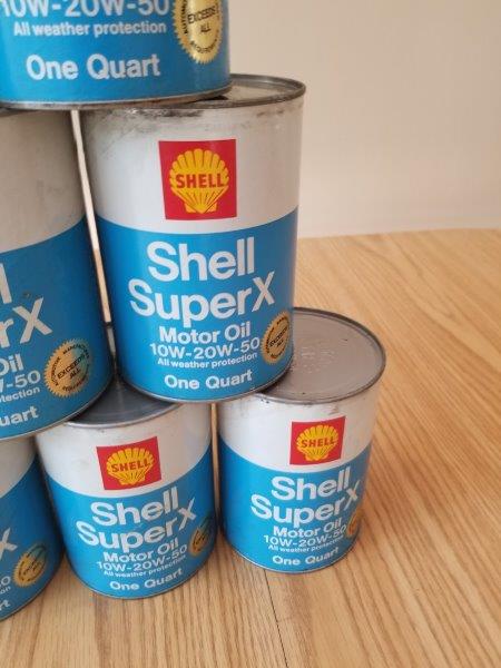 Shell Super X NOS Quart Motor Oil Can