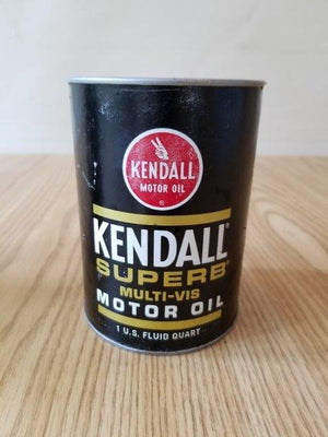 Kendall Superb Quart Motor Oil Can