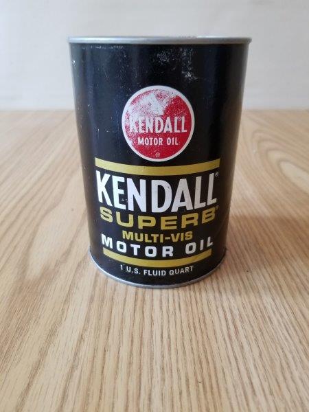 Kendall Superb Quart Motor Oil Can
