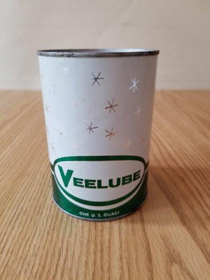 Veedol Veelube Quart Motor Oil Can