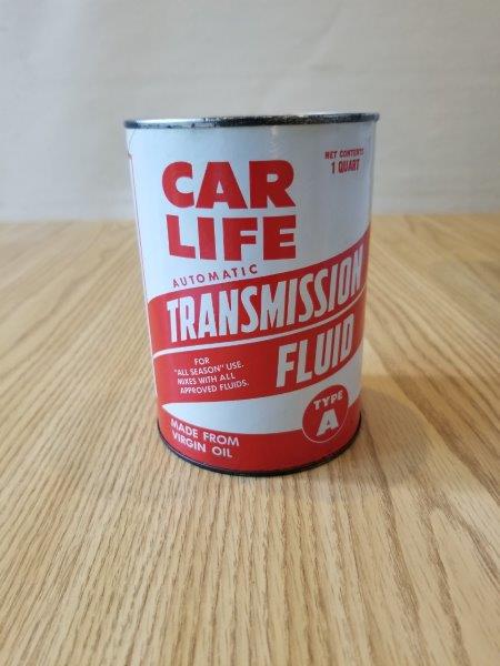 Car Life Transmission Fluid Quart Motor Oil Can