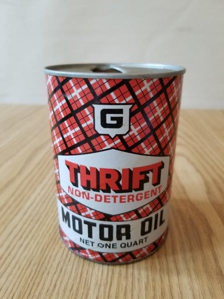 Thrifty Quart Motor Oil Can