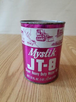 Mystic JT-8 Quart Motor Oil Can w/ Graphics