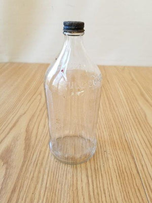 Decorative Embossed Full Quart Motor Oil Bottle