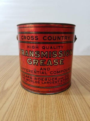 Cross County Sears Roebuck 10 lb Grease Can