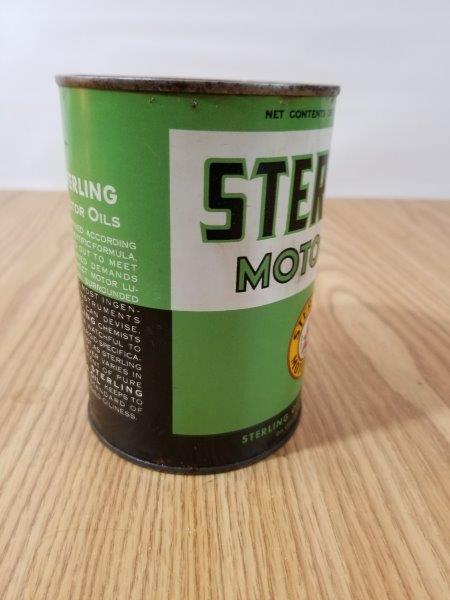 Sterling Quart Motor Oil Can