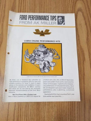 Ford Shelby Cobra Engine Performance Kits Ak Miller Brochure