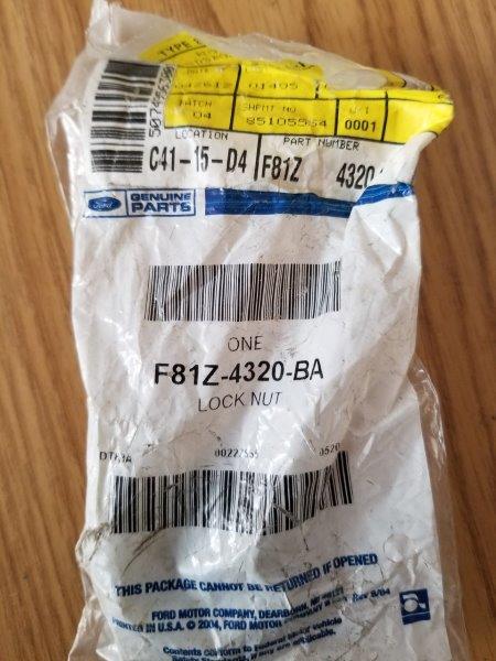 Ford OEM Part F81Z-4320-BA Steering Lock Nut