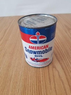 American Snowmobile Oil Can