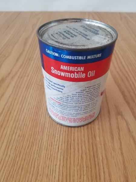 American Snowmobile Oil Can