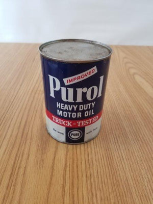 Pure Purol Truck Tested Truck Stop Heavy Duty Motor Oil Can
