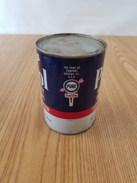 Pure Purol Truck Tested Truck Stop Heavy Duty Motor Oil Can