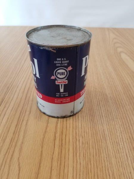 Pure Purol Truck Tested Truck Stop Heavy Duty Motor Oil Can
