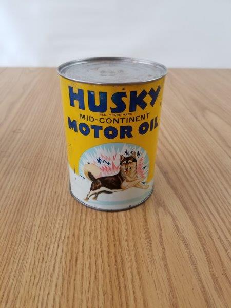 Husky Mid-Continent Motor Oil Can