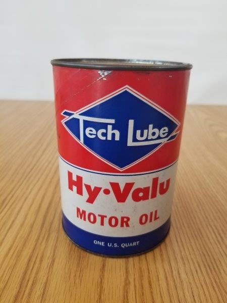 Tech Lube Hy-Valu Quart Motor Oil Can