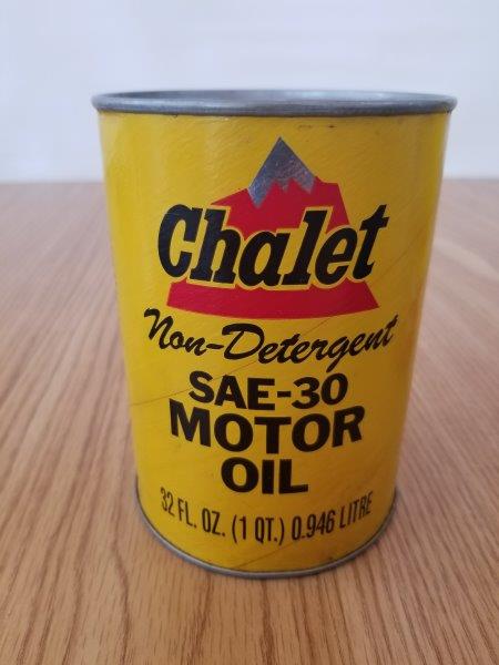 Chalet Quart Motor Oil Can - Fullerton, California
