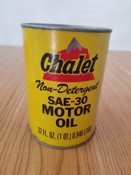 Chalet Quart Motor Oil Can - Fullerton, California