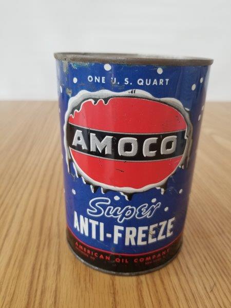 American Oil Amoco Quart Super Anti-freeze Can