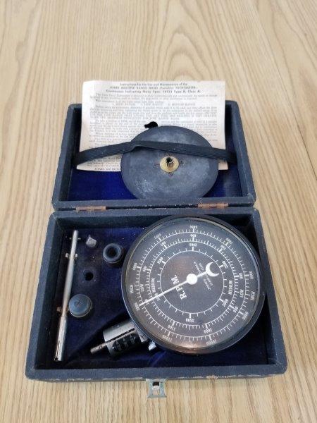 Vintage Jones Motorola Multiple Range Hand Tachometer