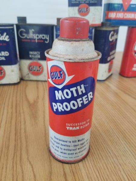 Gulf Oil Moth Proofer Bomb Can