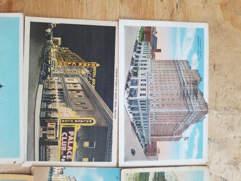 Vintage Boston Reno Memphis Atlanta Virginia Florida Post Cards (lot of 10)