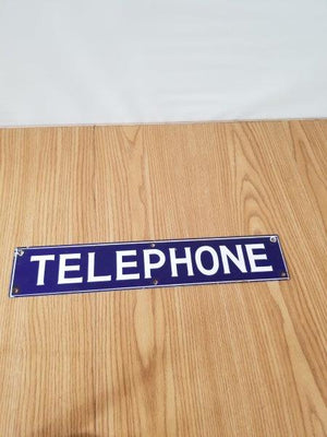 Telephone Porcelain Sign