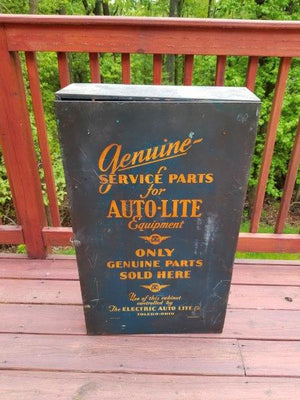 1934 Auto-lite Genuine Serve Parts Cabinet