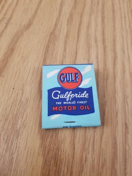 Gulfpride Motor Oil Matchbook - Wernersville, PA