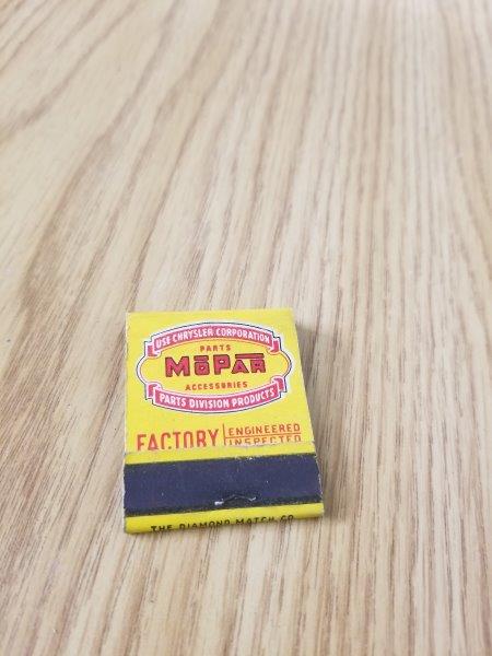 Mopar Desoto Plymouth Motor Matchbook - West Lawn, PA