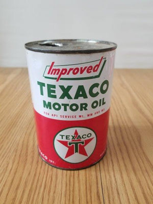 Texaco Improved Motor Oil Can