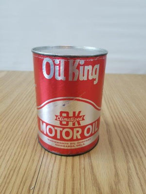 Oil King Motor OIl Can - Wadsworth Oil Company Chickasha Oklahoma