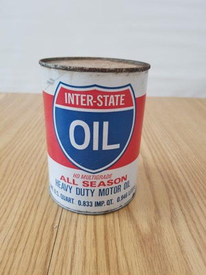 Inter-State Motor Oil Can - Kansas City Kansas