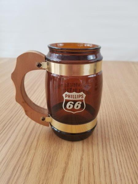 Phillips 66 Gasoline Glass Beer Stein Mug