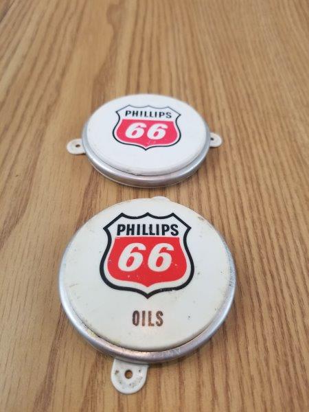 Phillips 66 Motor Oil Bottle Caps (Lot of 2)
